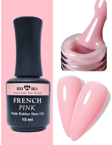 copy of RUBBER BASE FRENCH - FRENCH PINK 15ml.