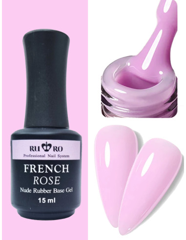 copy of RUBBER BASE FRENCH - FRENCH ROSÉ 15ml.