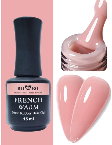 FRENCH RUBBER BASE  - FRENCH WARM 15ml.