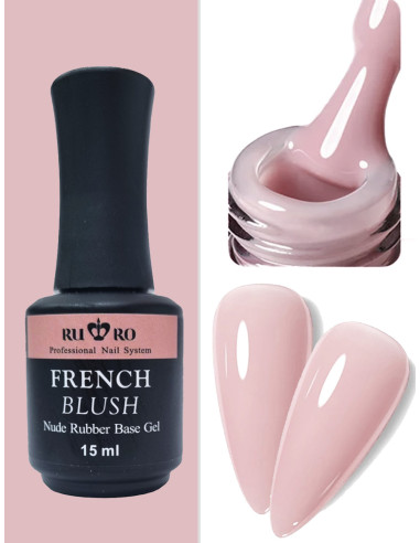 FRENCH RUBBER BASE - FRENCH BLUSH 15ml.