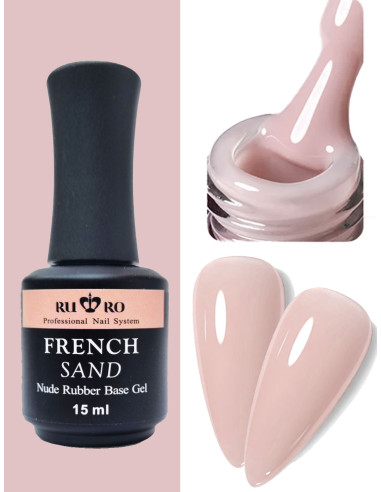 FRENCH RUBBER BASE - FRENCH SAND 15ml.