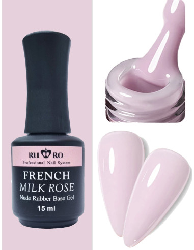 FRENCH RUBBER BASE - FRENCH MILK ROSE 15ml.