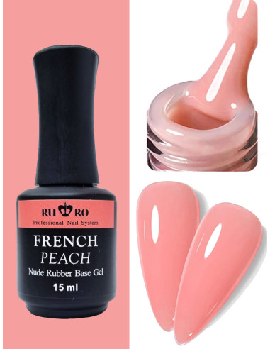 FRENCH RUBBER BASE - FRENCH PEACH 15ml.