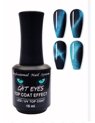 TOP COAT OJO DE GATO - AZUL 09